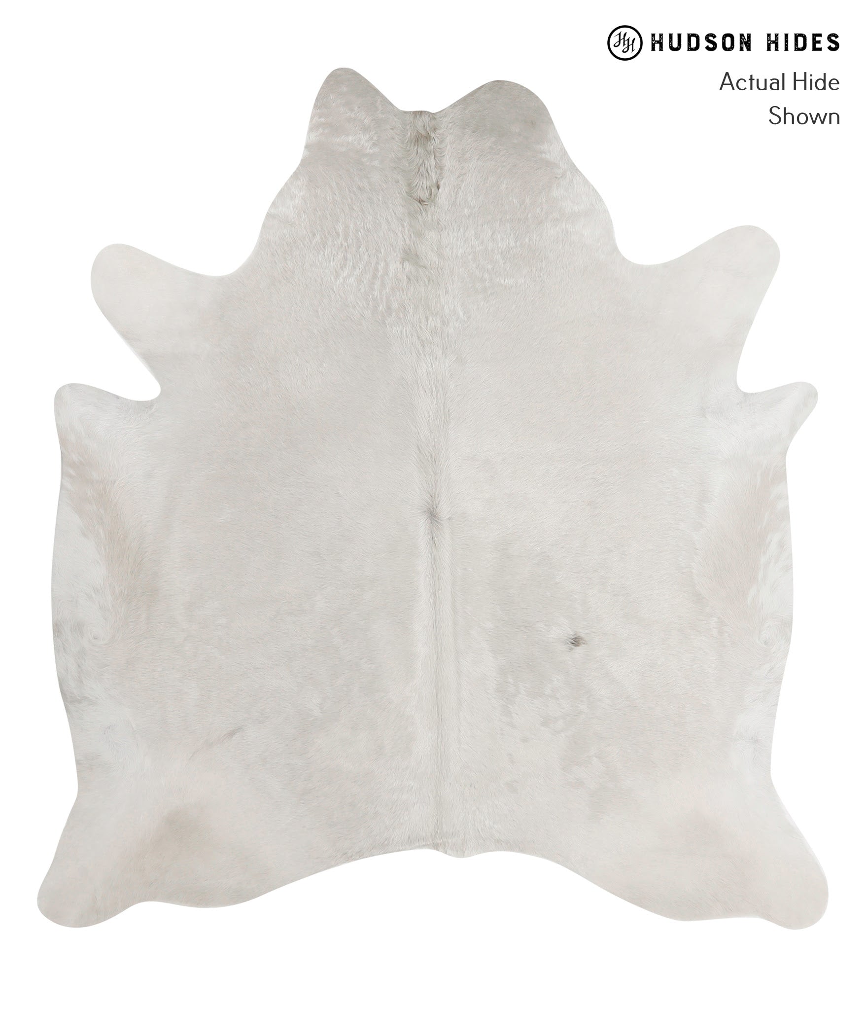Solid White Cowhide Rug #82345