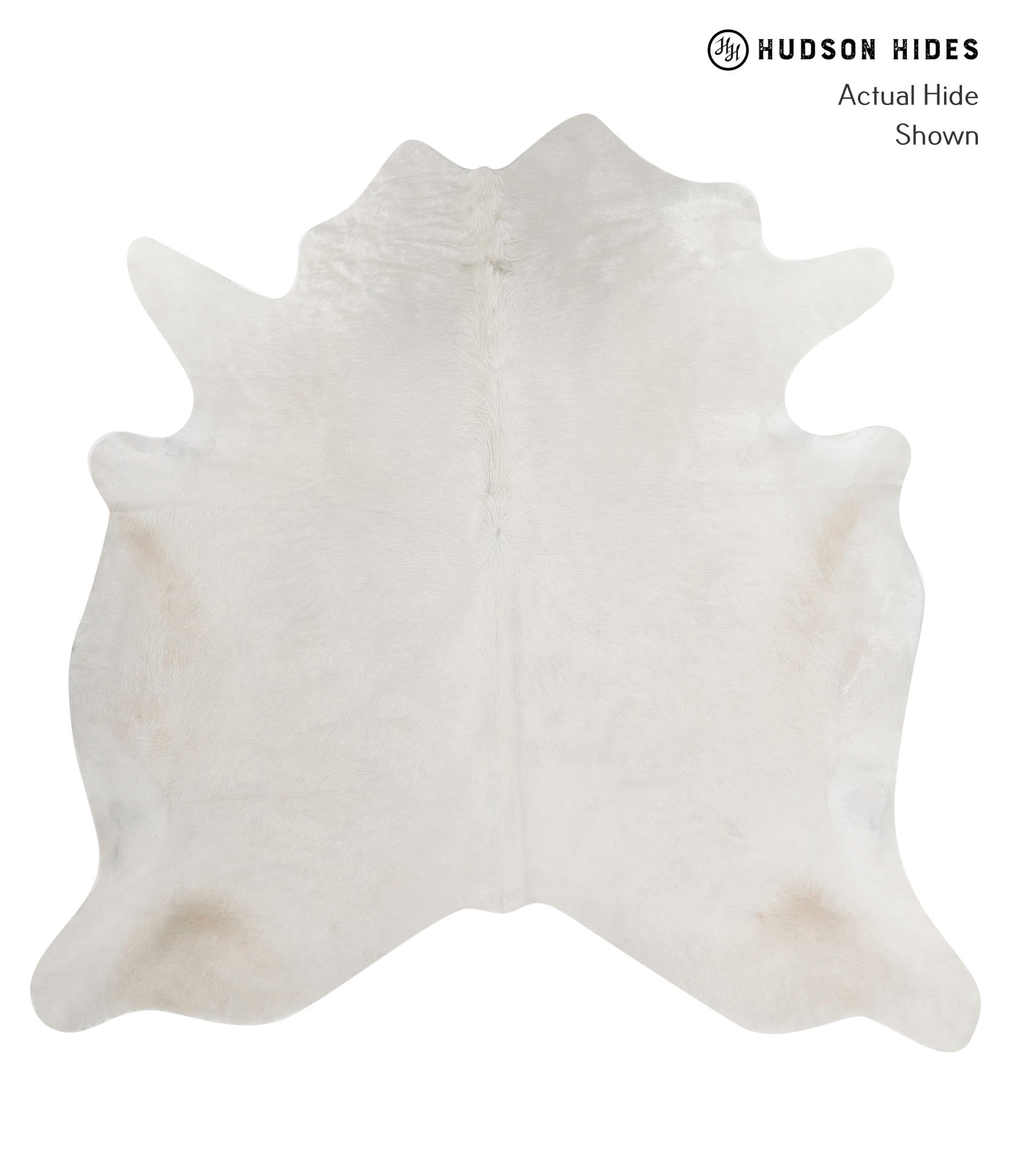 Solid White Cowhide Rug #82361