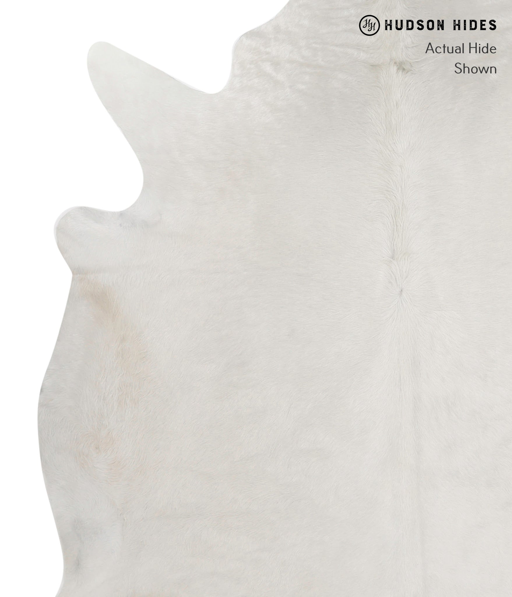 Solid White Cowhide Rug #82361