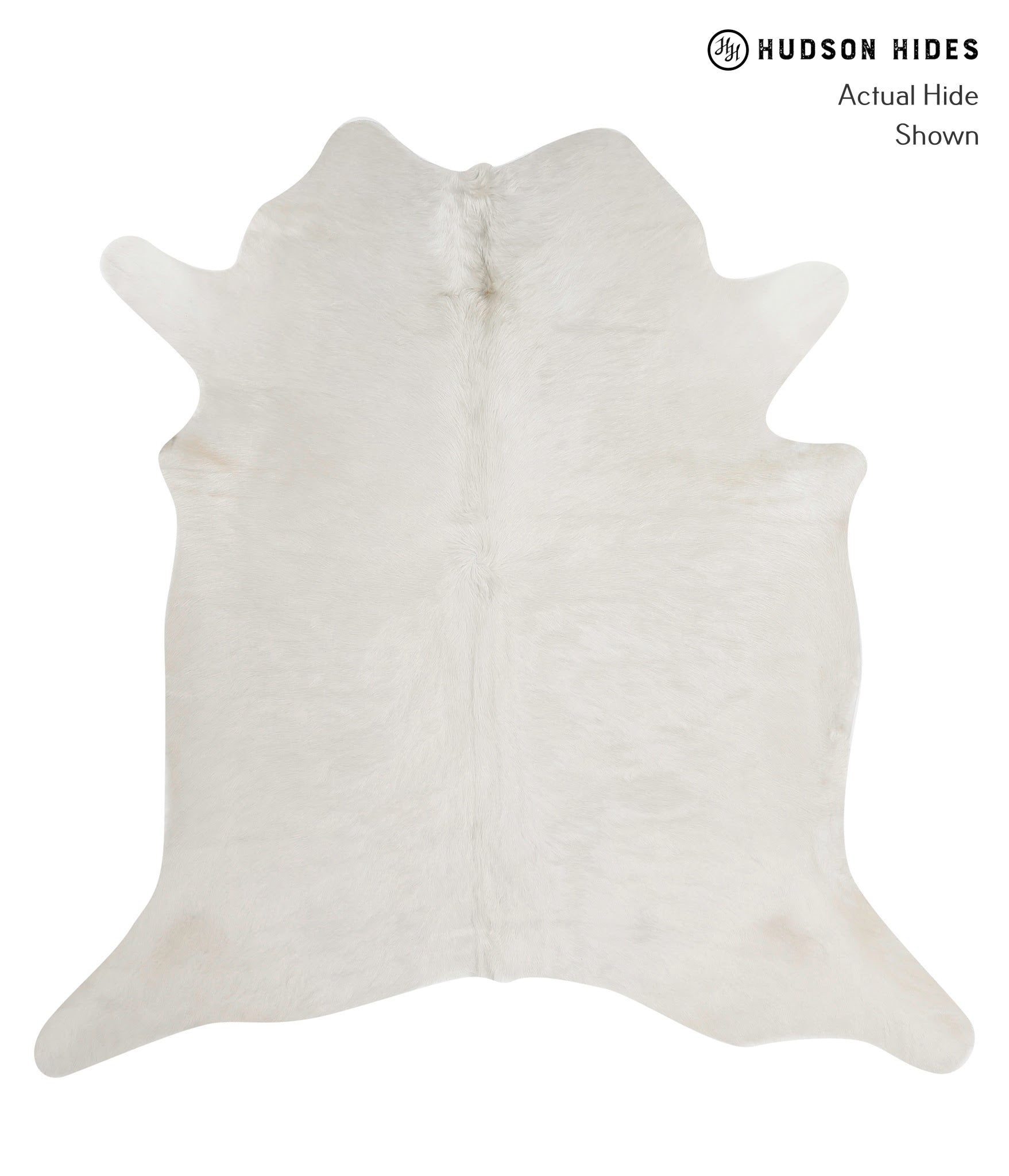 Solid White Cowhide Rug #82364