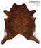 Medium Brindle XX-Large Brazilian Cowhide Rug 7'3