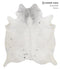 Salt and Pepper Brown XX-Large Brazilian Cowhide Rug 7'11