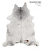 Salt and Pepper Brown X-Large Brazilian Cowhide Rug 7'8
