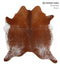 Salt and Pepper Brown X-Large Brazilian Cowhide Rug 6'9