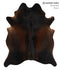 Chocolate X-Large Brazilian Cowhide Rug 7'8