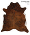 Dark Brindle X-Large Brazilian Cowhide Rug 7'3