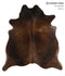 Chocolate Large Brazilian Cowhide Rug 6'4