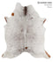 Salt and Pepper Brown X-Large Brazilian Cowhide Rug 6'9