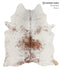 Salt and Pepper Brown Large Brazilian Cowhide Rug 6'6