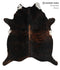 Dark Brindle X-Large Brazilian Cowhide Rug 7'2