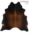 Chocolate X-Large Brazilian Cowhide Rug 6'6