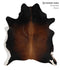 Chocolate Large Brazilian Cowhide Rug 6'8