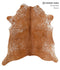 Salt and Pepper Brown X-Large Brazilian Cowhide Rug 7'1