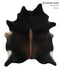 Chocolate X-Large Brazilian Cowhide Rug 7'1