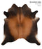 Chocolate X-Large Brazilian Cowhide Rug 6'6