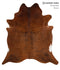 Medium Brindle XX-Large Brazilian Cowhide Rug 7'5
