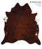 Medium Brindle XX-Large Brazilian Cowhide Rug 7'7