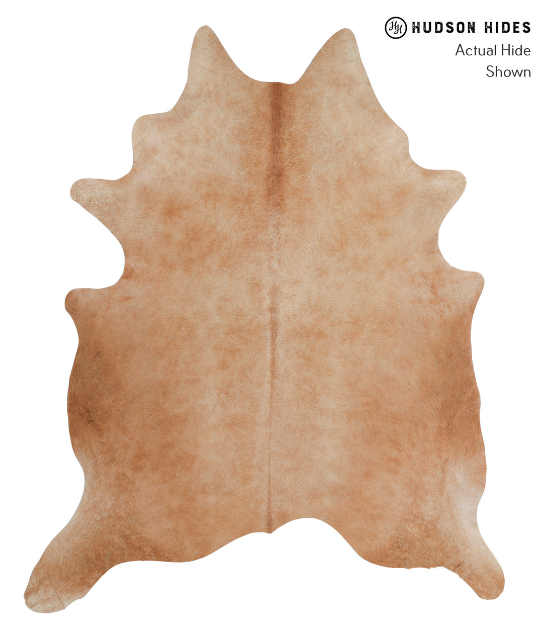 Beige X-Large Brazilian Cowhide Rug 7'8"H x 6'4"W #84111 by Hudson Hid