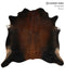 Chocolate XX-Large Brazilian Cowhide Rug 6'10