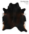 Chocolate X-Large Brazilian Cowhide Rug 7'6