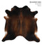 Chocolate X-Large Brazilian Cowhide Rug 6'10