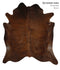 Chocolate X-Large Brazilian Cowhide Rug 7'2