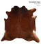 Solid Brown X-Large Brazilian Cowhide Rug 7'2