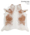 Salt and Pepper Brown X-Large Brazilian Cowhide Rug 6'4