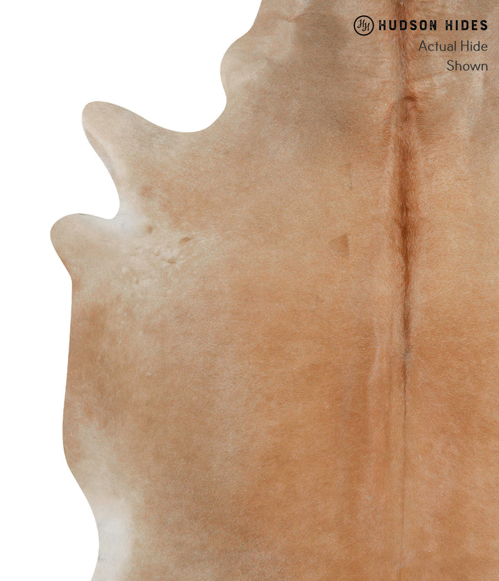 Beige X-Large Brazilian Cowhide Rug 7'1"H x 5'10"W #84734 by Hudson Hides