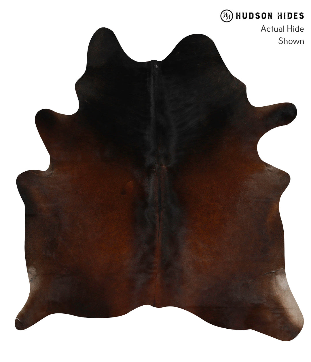 Chocolate Large Brazilian Cowhide Rug 6'5"H x 5'10"W #84746 by Hudson