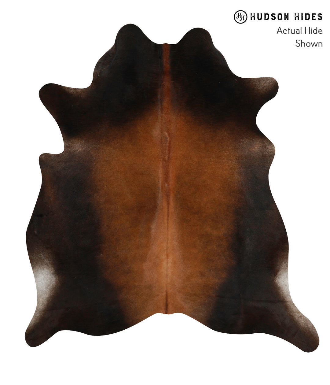 Chocolate Large Brazilian Cowhide Rug 6'6"H x 5'9"W #84754 by Hudson H