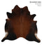 Chocolate X-Large Brazilian Cowhide Rug 6'6