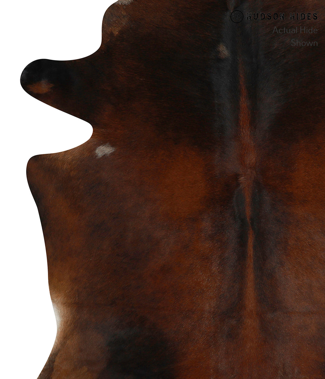 Chocolate Large Brazilian Cowhide Rug 6'4"H x 5'8"W #84850 by Hudson H