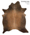 Chocolate Large Brazilian Cowhide Rug 6'9