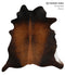 Chocolate Large Brazilian Cowhide Rug 6'6