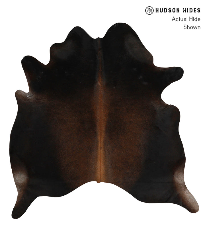 Chocolate Large Brazilian Cowhide Rug 6'3"H x 6'0"W #85193 by Hudson Hides