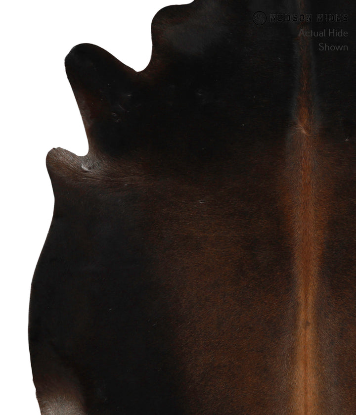 Chocolate Large Brazilian Cowhide Rug 6'3"H x 6'0"W #85193 by Hudson Hides