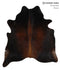 Chocolate Large Brazilian Cowhide Rug 6'7