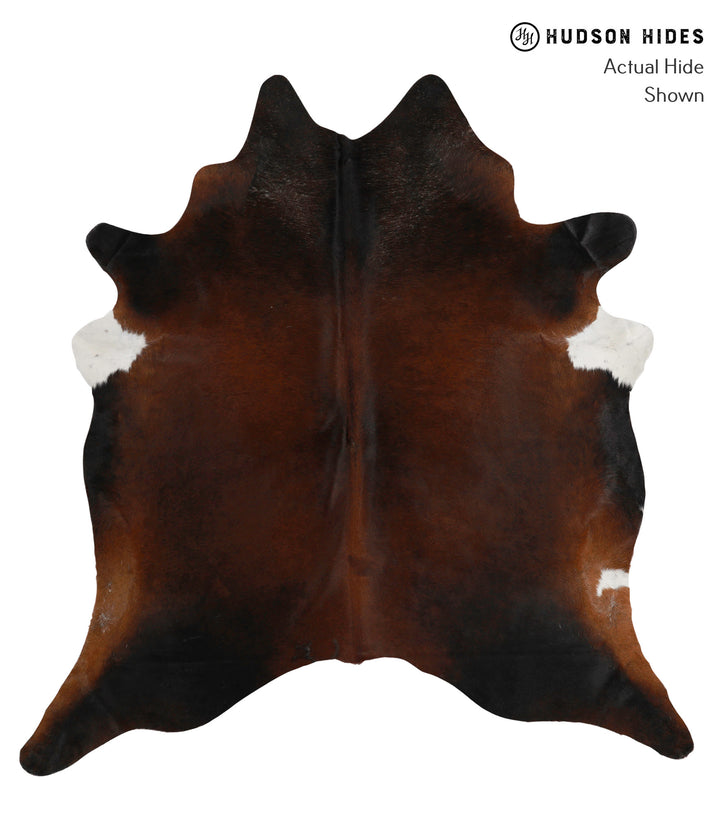 Chocolate X-Large Brazilian Cowhide Rug 7'1"H x 6'10"W #85243 by Hudson Hides