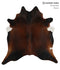 Chocolate X-Large Brazilian Cowhide Rug 7'1