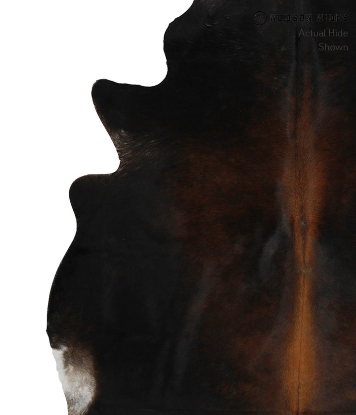 Chocolate Large Brazilian Cowhide Rug 6'8"H x 5'10"W #85270 by Hudson Hides