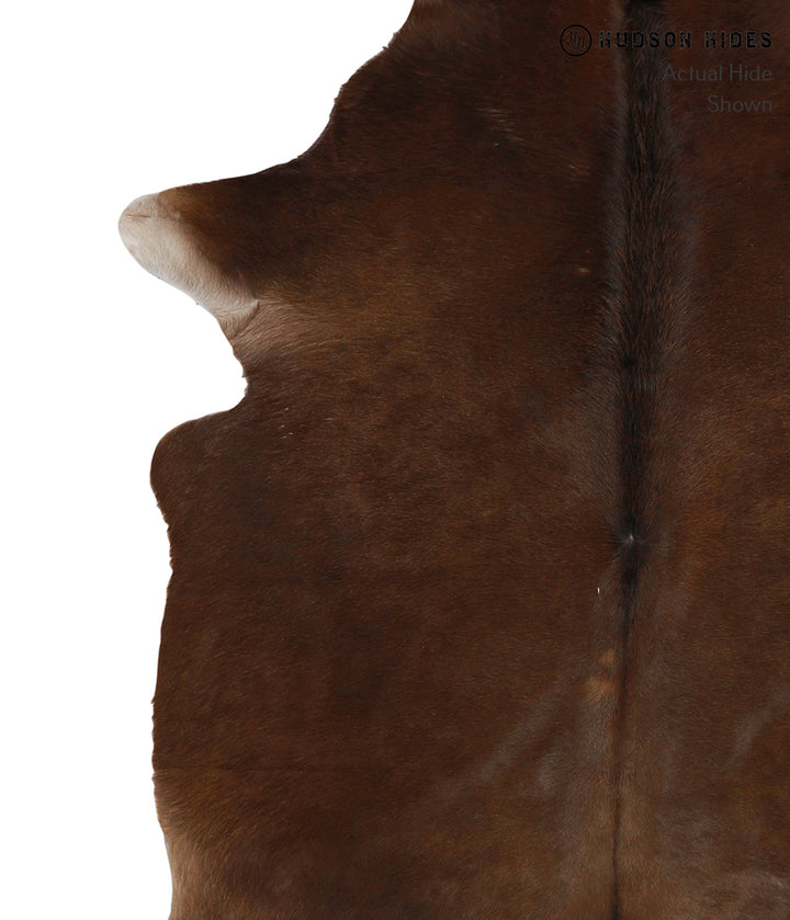 Chocolate Large Brazilian Cowhide Rug 6'4"H x 5'8"W #85271 by Hudson Hides