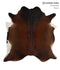 Chocolate Large Brazilian Cowhide Rug 6'4