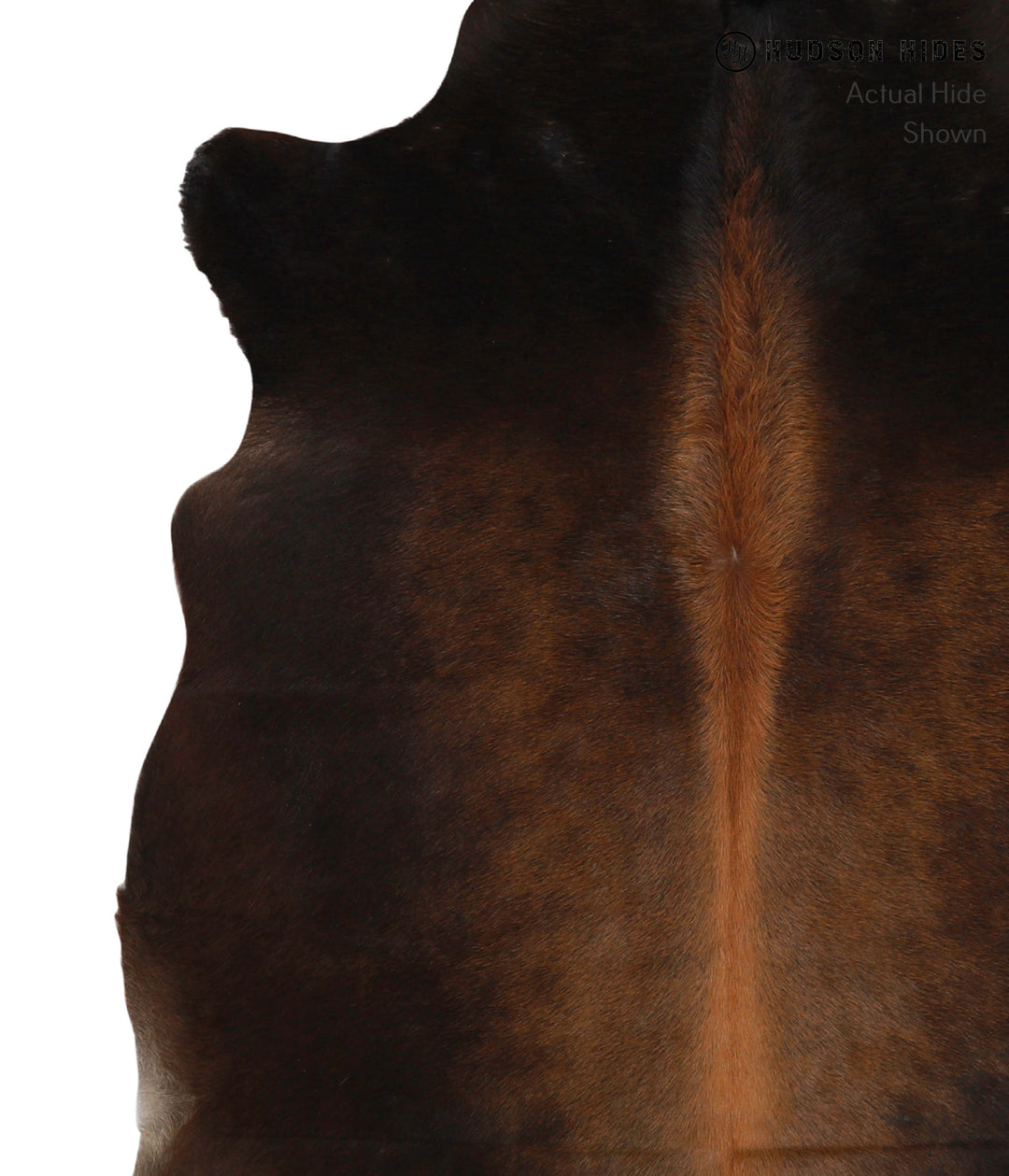 Chocolate X-Large Brazilian Cowhide Rug 6'11"H x 5'11"W #85402 by Huds