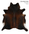 Chocolate XX-Large Brazilian Cowhide Rug 7'6