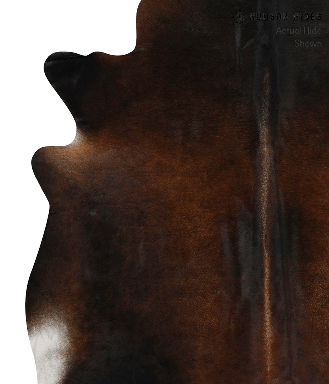 Chocolate XX-Large Brazilian Cowhide Rug 7'6"H x 6'9"W #85443 by Hudso