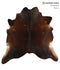 Chocolate Large Brazilian Cowhide Rug 6'1