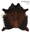 Chocolate Large Brazilian Cowhide Rug 5'8
