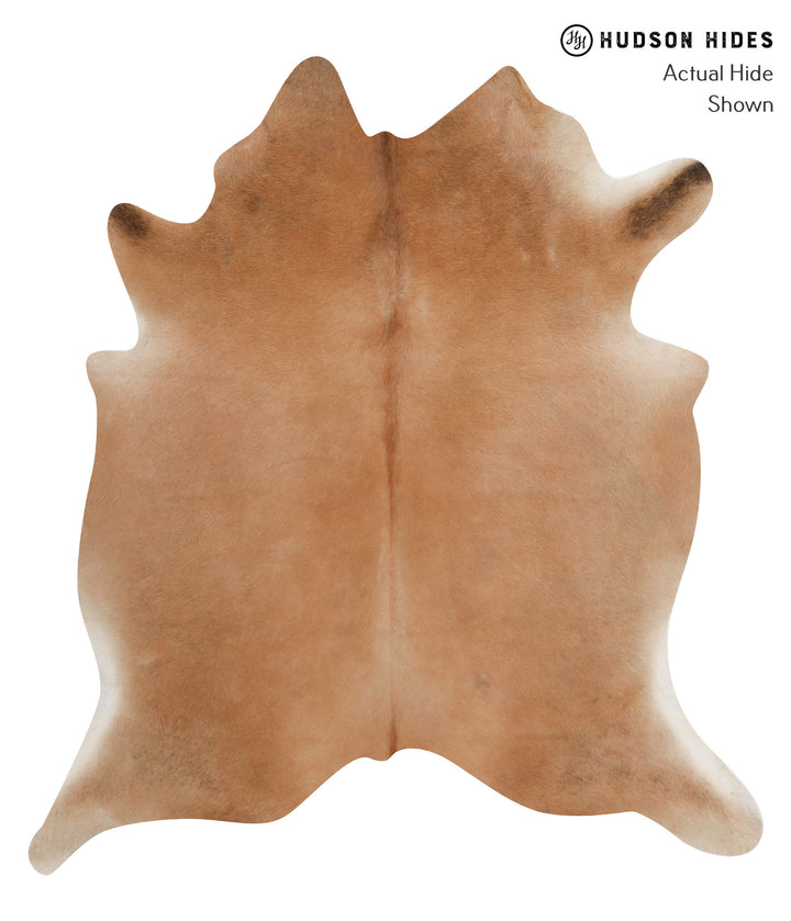 Beige X-Large Brazilian Cowhide Rug 6'10"H x 6'1"W #85545 by Hudson Hides