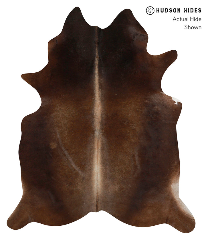 Chocolate X-Large Brazilian Cowhide Rug 7'2"H x 6'0"W #85559 by Hudson Hides